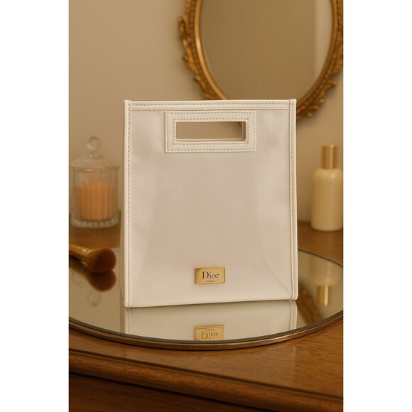 Christian Dior Perfume Bag Pouch White Dior Parfums - Picture 8 of 8